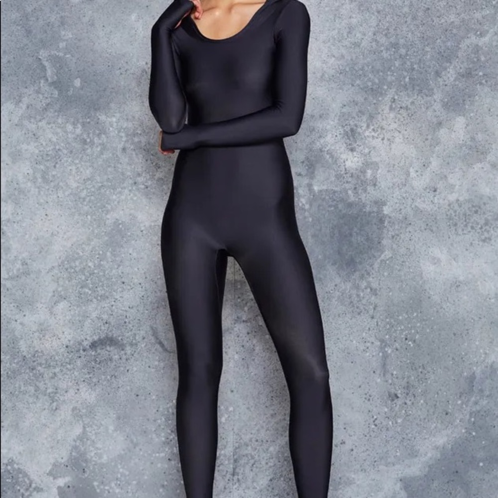 Blackmilk Ninja Hooded Cat Suit in Black